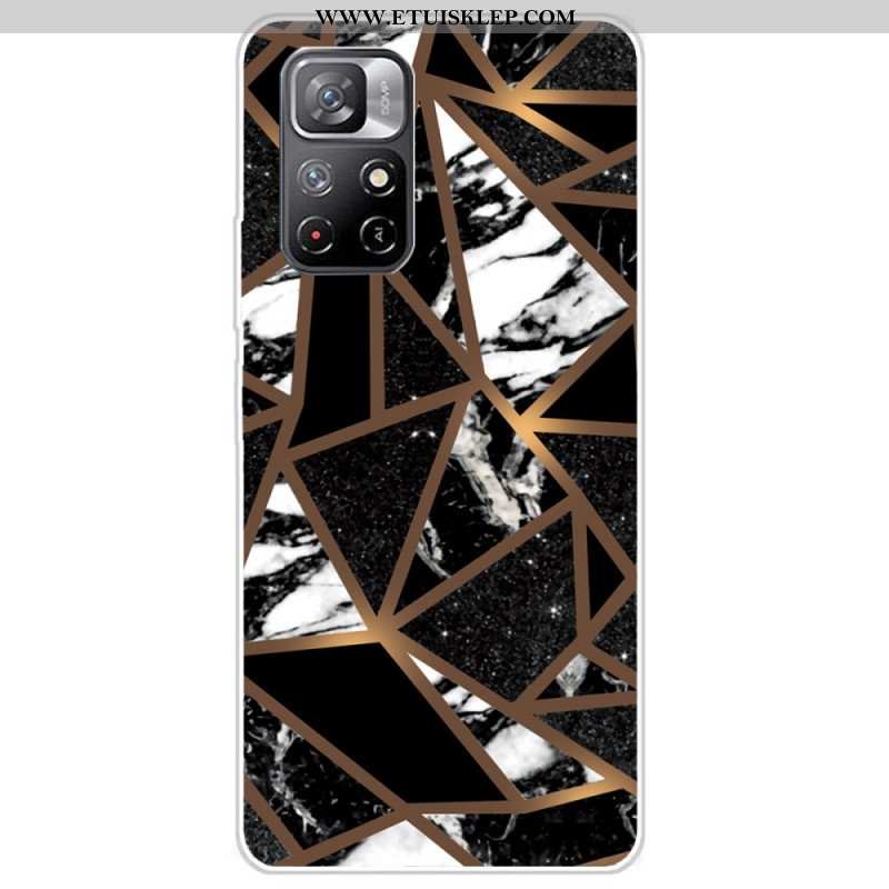 Etui do Poco M4 Pro 5G Geometria Marmuru